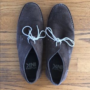Studio Ink Brown Suede Men’s Shoes